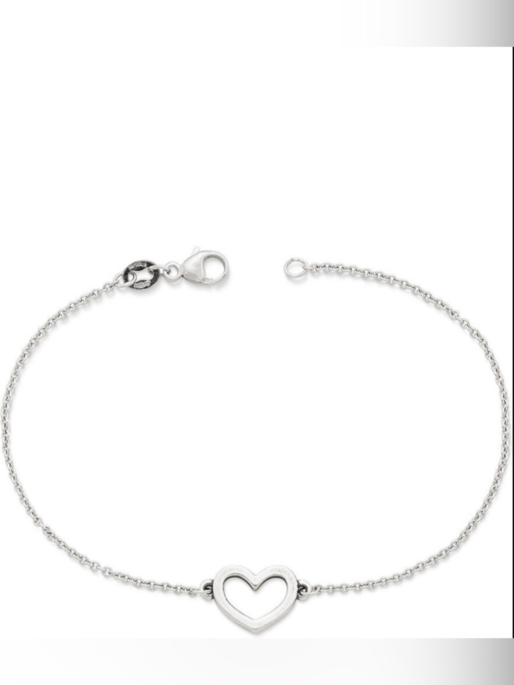 James Avery Heart Bracelet - Silver